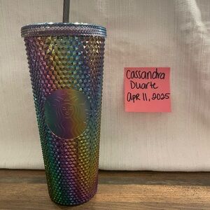 Starbucks Studded Iridescent Tumbler with Straw